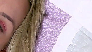 Willing MILF Lioness Wears Sexy Lingerie with Tights and Needs Getting off