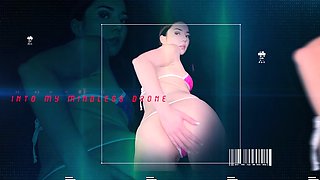 Petite small tit babe with perfect pussy masturbates