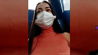 MV538FLSAH IN BUS IN SEXY DRESS