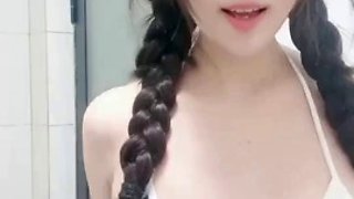 Recommended, G-cup college student, her breasts are so beautiful, White Rabbit Tangtang China live broadcast, the fair girl body is actually a top-notch steamed bun 4