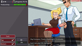 BIMBO BBW SECRETARY with HUGE TITS is the OFFICE SLUT gets FUCKED by Everyone in The Office - Office Slut