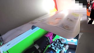 Amateur asian toys ass with dildo