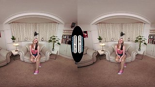 Em Yang Babysitter In Tan Glossy Legwear With Surprise Unexpected Treat For You - 8k Vr