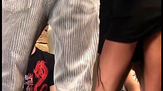 Cumshot Party with Hot White Teen Swallowing Sperm