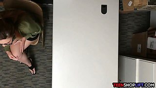 Not so virgin teenager thief gets busted and is banged now