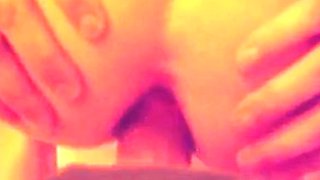 He cums in my ass so good - bareback amateur fuck