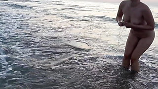 Naked Masturbation on the Sea!