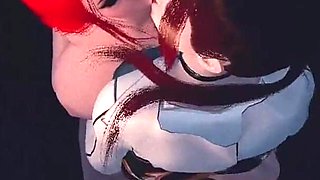 3D Horny Slut Sports Girl with Sexy Lingerie Got Fucked so Hard