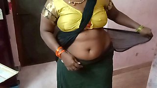 Busty Indian MILF with large nipples showcasing her voluptuous assets