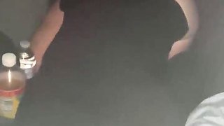 Pretty prostitute blows a man in his van at night and makes him jizz in her gullet then salivates it out on his rod only to deep-throat it right back off