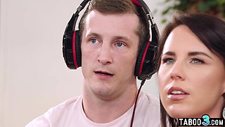 mommy stepmother distracting her stepson