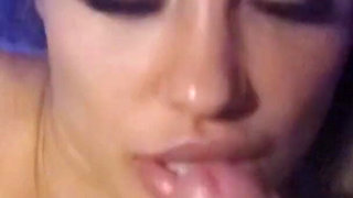 Beautiful Monika Fox sexy ball licking & cock sucking