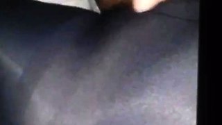 My sexy step daughter giving me a pantyhose handjob blowjob