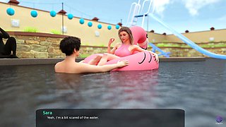 Step Sister Gives Me Blowjob in Pool - 3D Hentai Animated Porn - Milfy City
