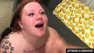 A Skinny Dude Makes Fat Tart Ramblin Rose Blow Him and Ride His Hard Cock