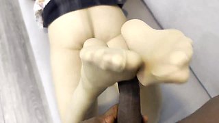 Horny Mature Rita Sucking Black Shaft POV With Cumshot