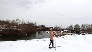 Nude Skiing Solo Female With Tattoos