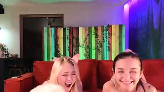 Blonde Teen In Solo Striptease Fun