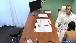 Faux hospital - physician love fucking a hot russian in his office