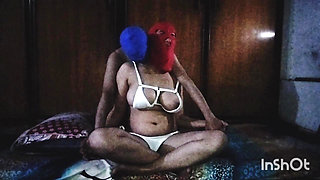 DESI BHABHI TEASED BY HORNY DEWAR DURING YOGA AND FUCKED HARD