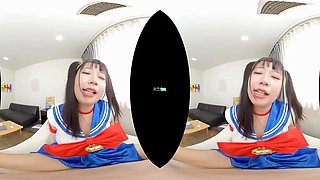 Beautiful asian vixen horny VR porn clip