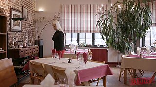 Blanche Bradburry: Busty Blonde Milf Gets Her Asshole Fucked And Filled With Cum