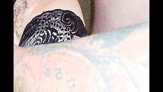 Stepmom in lace thong and stockings wants my cock