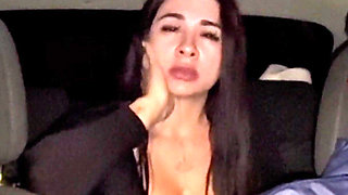 Wife Fucks Uber Driver and Makes Him Run 2 Times in Her Car While It's Raining