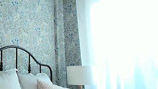 blonde teen pregnant girl has her pussy masturbated