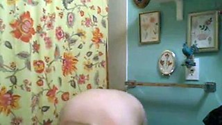 BBW Peeing in Her Pants on Webcam