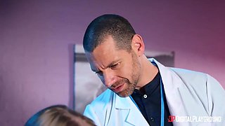 Alessandra Jane In A Young Female Doctor Getting Pounded On The Desk In Her Office