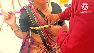 Indian Aunty Was Fucked by the Tailor When She Came for Blouse Fitting