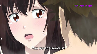 Tight Hairy Pussy Fingered and Fucked Hard in the Women's Bath(Hentai Uncensored)