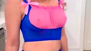 Vicky Stark New Color Block outfits try on Video Leaked