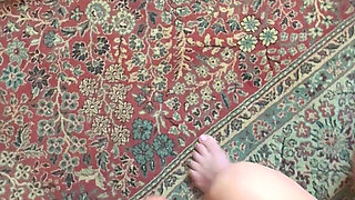 Wife Likes to Start with Cock Sucking, Beautiful Green Eyes, Braided Hair