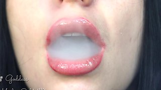 Cum to My Big Glossy Seduction and Big Hookah Smoke!1