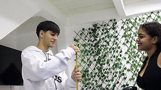 I fuck my stepsister's pussy on a pool table - Spanish porn