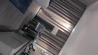 A beautiful girl in blue dress was having sex late at night in the Wolf Warrior Operation