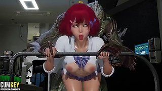 Sluty Girl breeds with Lizard Man  3D Porn Hentai  Fallen Doll