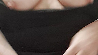 Stepmother records herself putting her body in her pussy, eager to fuck her stepson