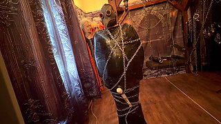 Part 1:- Domina Satana & Bag Man Pallets Wrap and Chains.