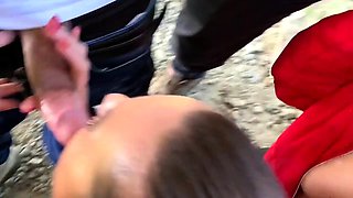 brunette amateur teen girl getting fucked and cumshot
