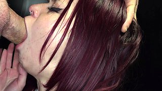Busty redhead teen blowjob and cock ride