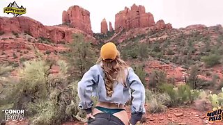 Horny Hiking Sex with Molly Pills - Amateur Outdoor Blowjob & Hardcore POV