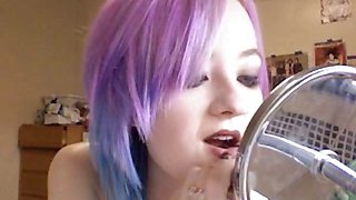 Emo teens that love flashing their sexy bodies on cam are
