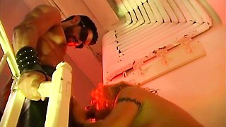 Curly-haired blonde Yessy swallows sperm after outdoor blowjob