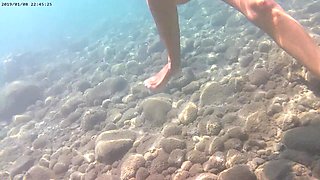 Underwater Masturbation Exhibitionist Girlfriend