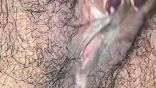 Very Hot Hairy Pussy Close-up