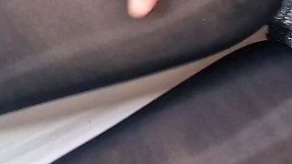 POV Elena Clark Masturbation Nylon Grey and Black