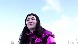 GERMAN SCOUT - Small Tits Girl Pick Up for Casting Fuck